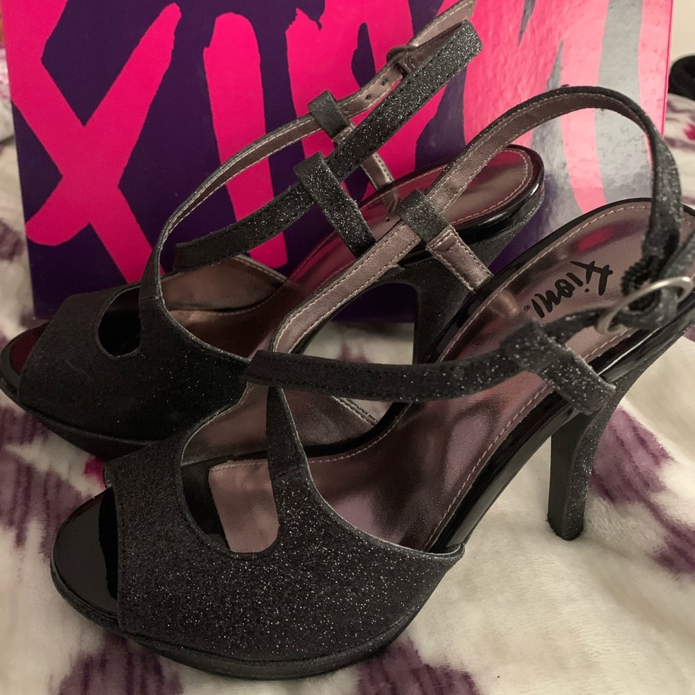Black Sparkly Heels